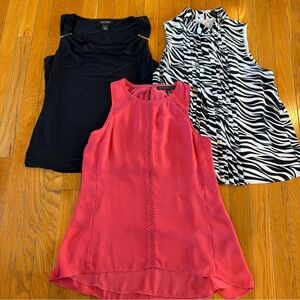 Lot Of 3 White House Black Market Sleeveless Tank Tops Women’s Sz XS